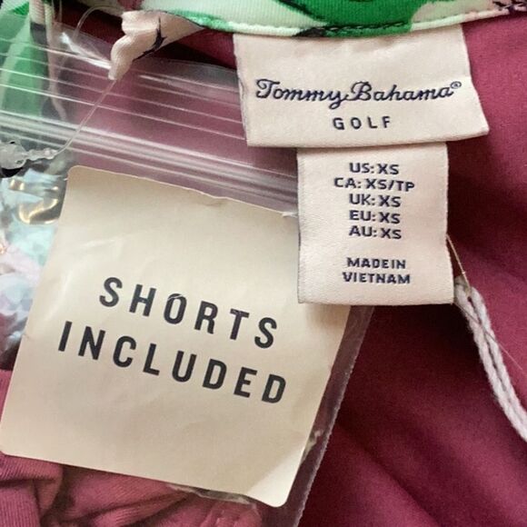 TOMMY BAHAMA NWT WOMENS PINK FLORAL COLLAR TENNIS GOLF DRESS SHORTS QUICK DRY - Picture 7 of 9
